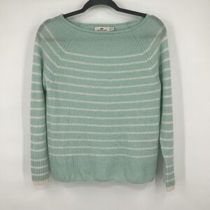 Ladies Vineyard Vines Cashmere Boatneck Sweater Mint Green XXS